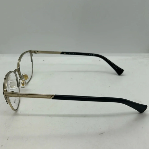 Ralph Lauren™ RA6055 Eyeglasses Frames Case RXable 9452 Black Gold NWT - Picture 4 of 8